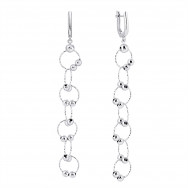 Серебряные серьги-подвески (10BME-02022-2)