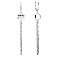 Серебряные серьги-подвески (2SE-01617-A-2)