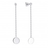 Серебряные серьги-подвески (СП475с)