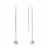 Серебряные серьги-протяжки (продевки) (СПП008(2)с)