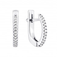 Серебряные серьги с фианитами (2252/1р-CZ)