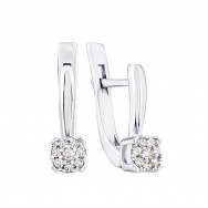 Серебряные серьги с фианитами (2260/1р-CZ)