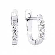 Серебряные серьги с фианитами (2265/1р-CZ)