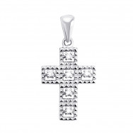 Серебряный крестик с фианитами (TN0017)