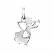 Серебряная подвеска «Ангел» без вставки. (31719/12/1)