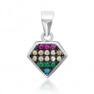 Серебряная подвеска с фианитами (2S14438-P/12/3521)