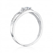 Серебряное кольцо с фианитами (001065/12/1/26)