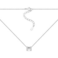 Серебряное колье с фианитами (SN00398)