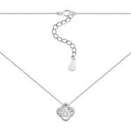 Серебряное колье с фианитом (SN00676)