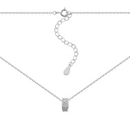 Серебряное колье с фианитами (SN00749)