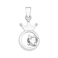 Серебряная подвеска с фианитом (SP00125)