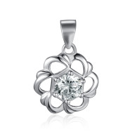 Серебряная подвеска с фианитом SP01043-P/12/1