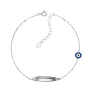 Серебряный браслет с эмалью  SZDB02223-B/12/1989