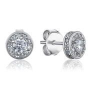 Серебряные серьги с фианитами SZDE00316-E/12/1