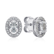 Серебряные серьги с фианитами SZDE00494-E/12/1