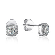 Серебряные серьги с фианитами SZDE00542-E/12/1