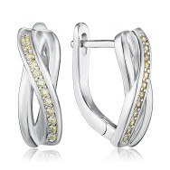 Серебряные серьги с фианитами SZDE04862-E/12/1878