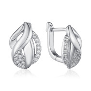 Серебряные серьги с фианитами SZDE04887-E/12/1