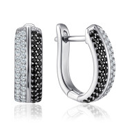 Серебряные серьги с фианитами SZDE04989-E/12/7