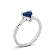 Серебряное кольцо с фианитом (SZDE05871 пер)