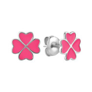 Серебряные пуссеты с эмалью (SZDE06875)