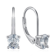 Серебряные серьги с фианитом SZDE08418-E/12/1