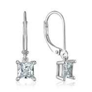 Серебряные серьги с фианитом SZDE08422-E/12/1