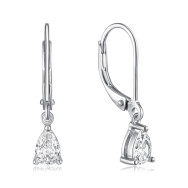 Серебряные серьги-подвески c фианитами SZDE08447-E/12/1