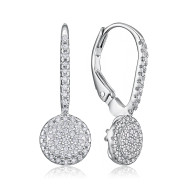 Серебряные серьги с фианитами SZDE08450-E/12/1
