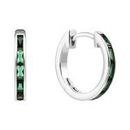 Серебряные серьги-конго с фианитами (SZDE13803)