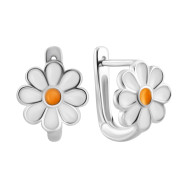 Серебряные серьги с эмалью (SZDE14600)