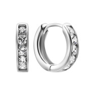 Серебряные серьги-конго с фианитами (SZDE16505)