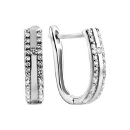 Серебряные серьги с фианитами (SZDE16991)