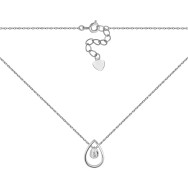 Серебряное колье с фианитом (SZDN01446)