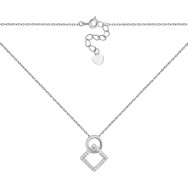 Серебряное колье с фианитами (SZDN01450)