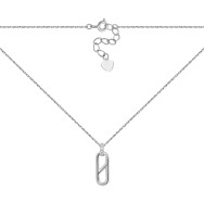 Серебряное колье с фианитами (SZDN01455)