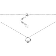 Серебряное колье с фианитом (SZDN01467)