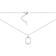 Серебряное колье с фианитами (SZDN01469)