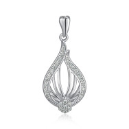 Серебряная подвеска с фианитами SZDP00263-P/12/1