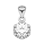 Серебряная подвеска с фианитом (SZDP03739)