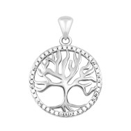 Серебряная подвеска Дерево с фианитами (SZDP03791)