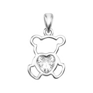 Серебряная подвеска с фианитами (SZDP12366)
