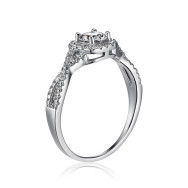 Серебряное кольцо с фианитами SZDR00161-R/12/1