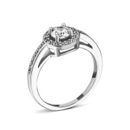 Серебряное кольцо с фианитами (SZDR00200)