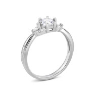 Серебряное кольцо с фианитами (SZDR00562)