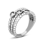 Серебряное кольцо с фианитами (SZDR05827)