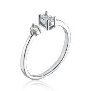 Серебряное кольцо с фианитами SZDR10309-R/12/1