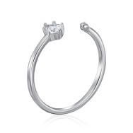 Безразмерное серебряное кольцо с фианитами   SZDR10392-R/12/1
