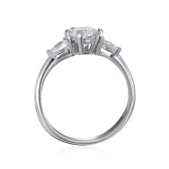Серебряное кольцо с фианитами (SZDR16803-R/12/1)