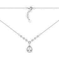 Серебряное колье с фианитами (SZDS05085 к)